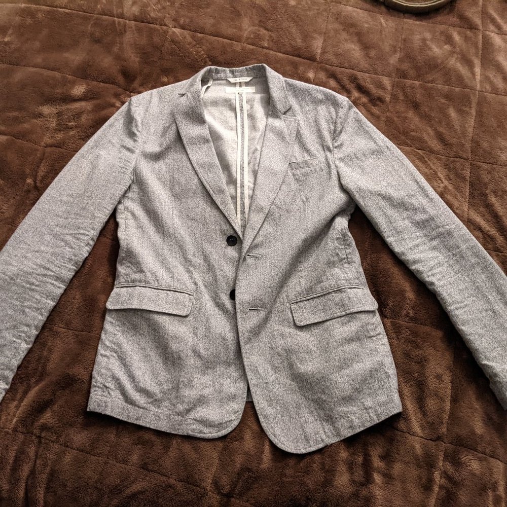 Rag and Bone Moddled Gray Blazer/Sport Coat